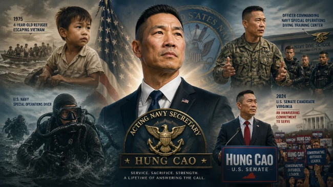 Hung Cao's Sudden Rise to the Top of the US Navy